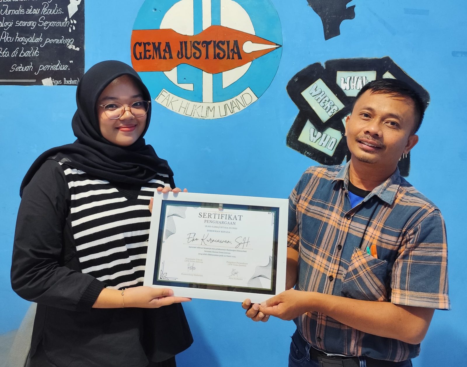 Komunitas Padang Kuno Sedekah Buku untuk Gema Justisia
