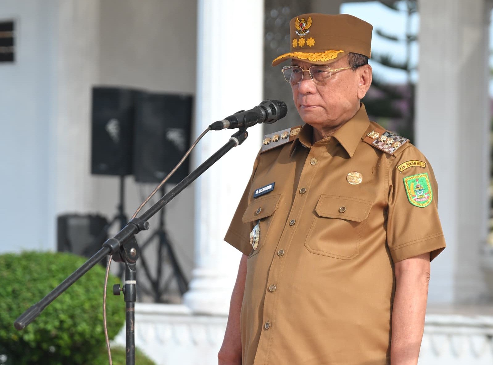 Bupati Rohil dalam acara Halal Bihalal