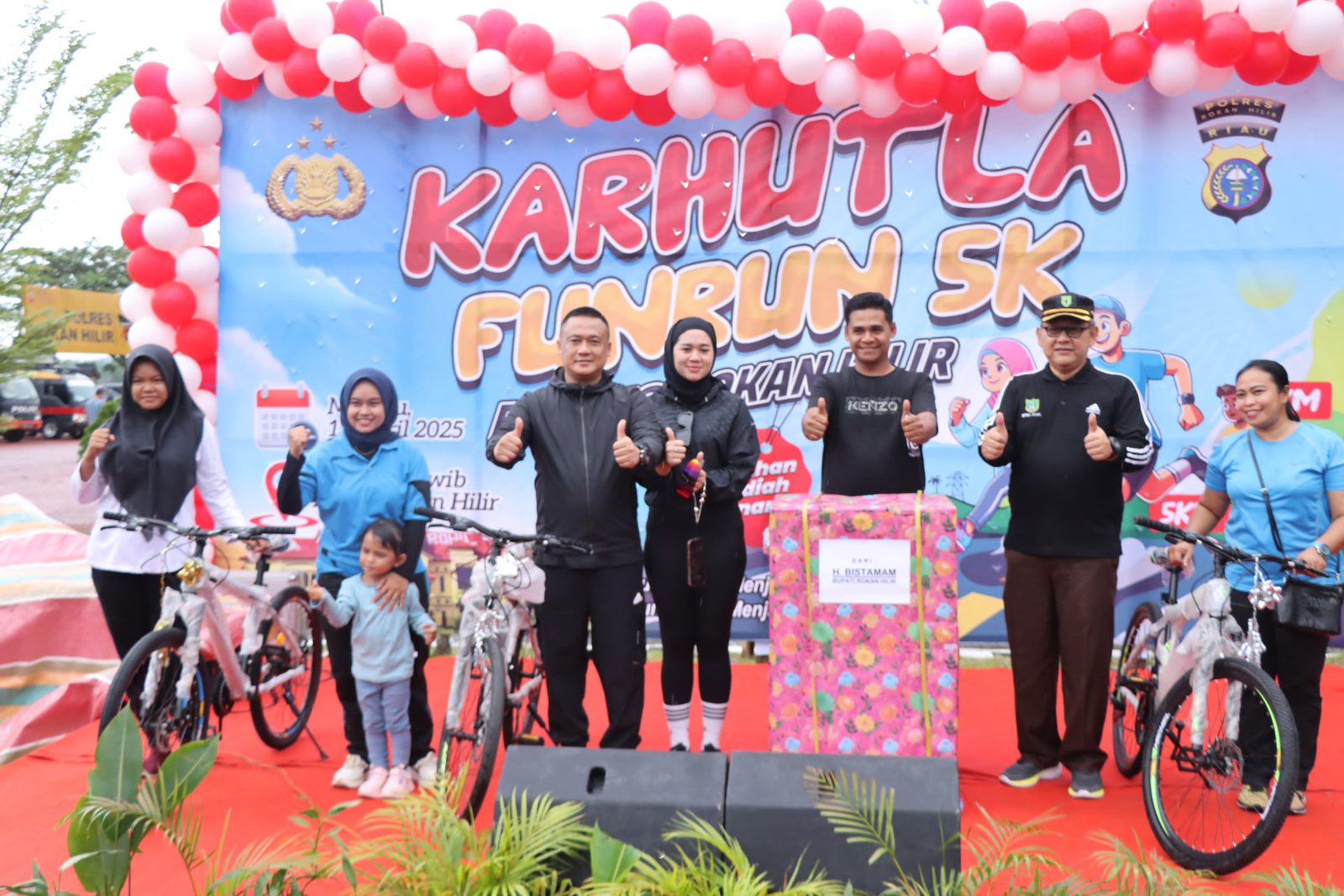 Asisten I Ferry Hendra Parya Hadiri Acara Funrun 5K Karhutla Mewakili Bupati Rohil